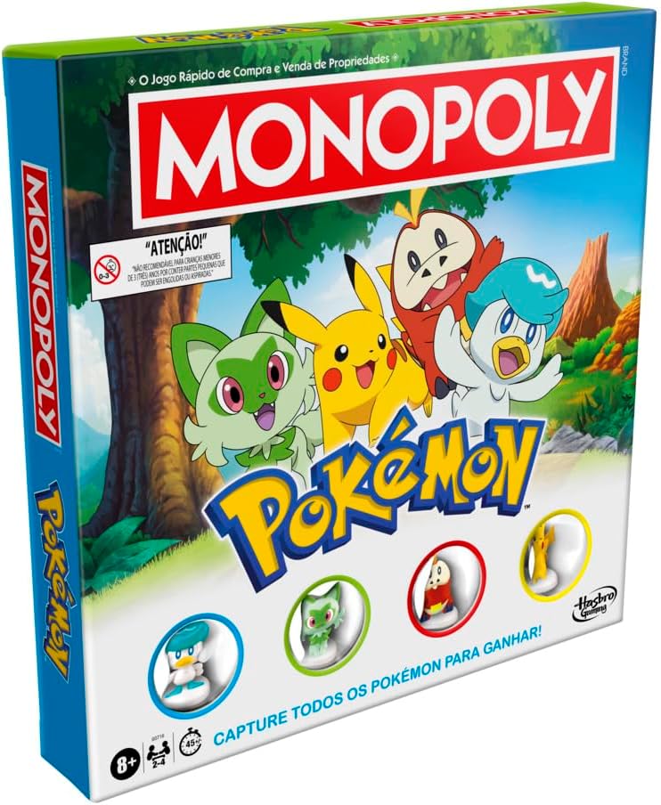 Monopoly Pokémon Edition Jogo de Tabuleiro