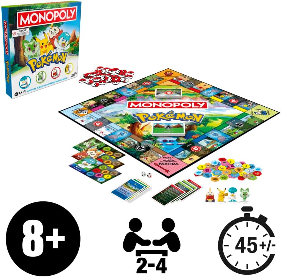 Monopoly Pokémon Edition Jogo de Tabuleiro