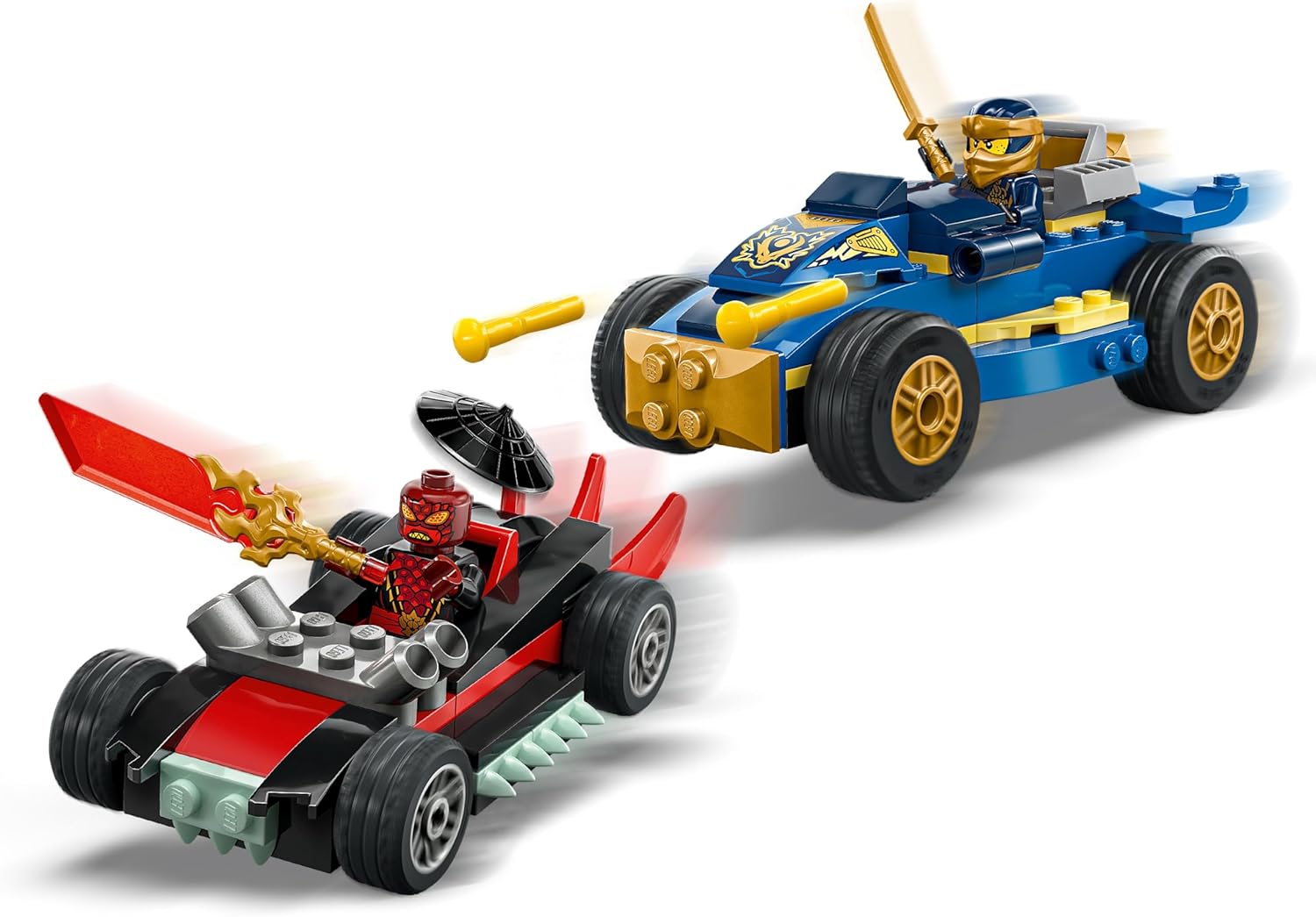 LEGO Ninjago Duelo de Carros de Corrida de Rogue vs. Drix 71840