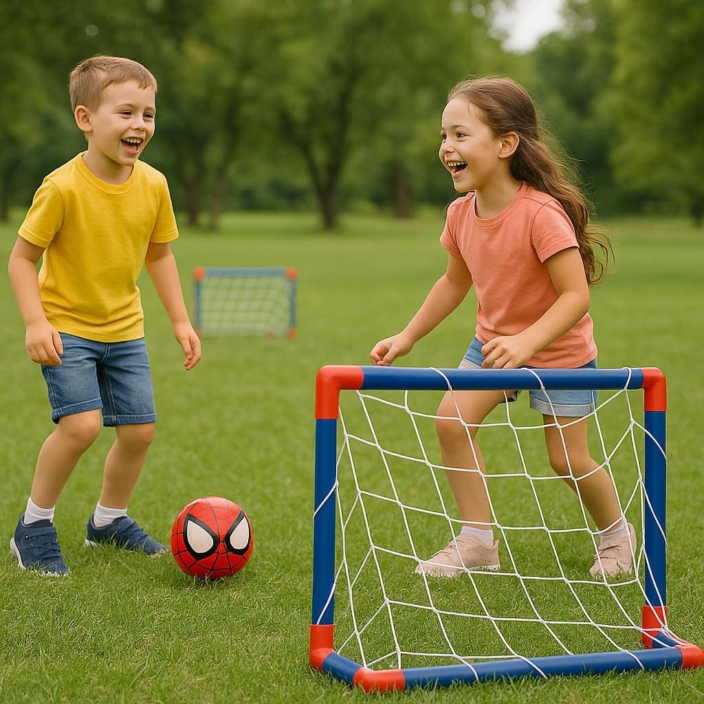 2 Golzinhos Futebol Infantil com Bola Macia Infantil Aranha