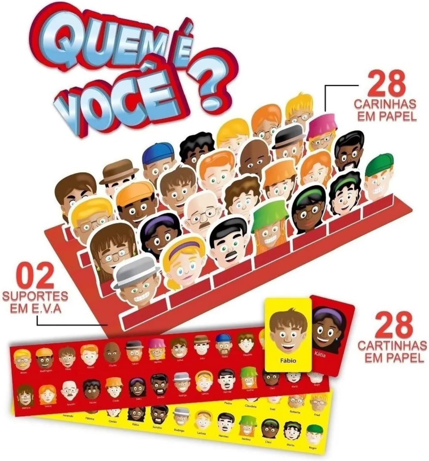 Kit de Jogos Educativos: Quem é Você? + Jogo da Memória - Diversão e Aprendizado em Família