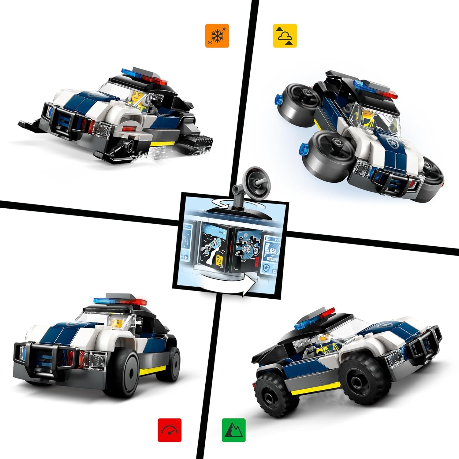 LEGO City Police Garagem Personalizada para Carros da Polícia 60457