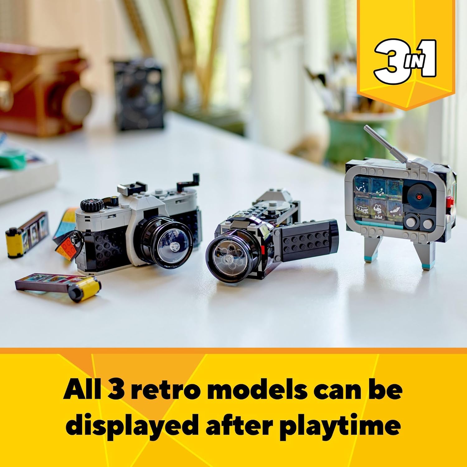 LEGO® Creator 3 em 1 – Câmera Retrô Brinquedos Interativos de Fotografia 31147