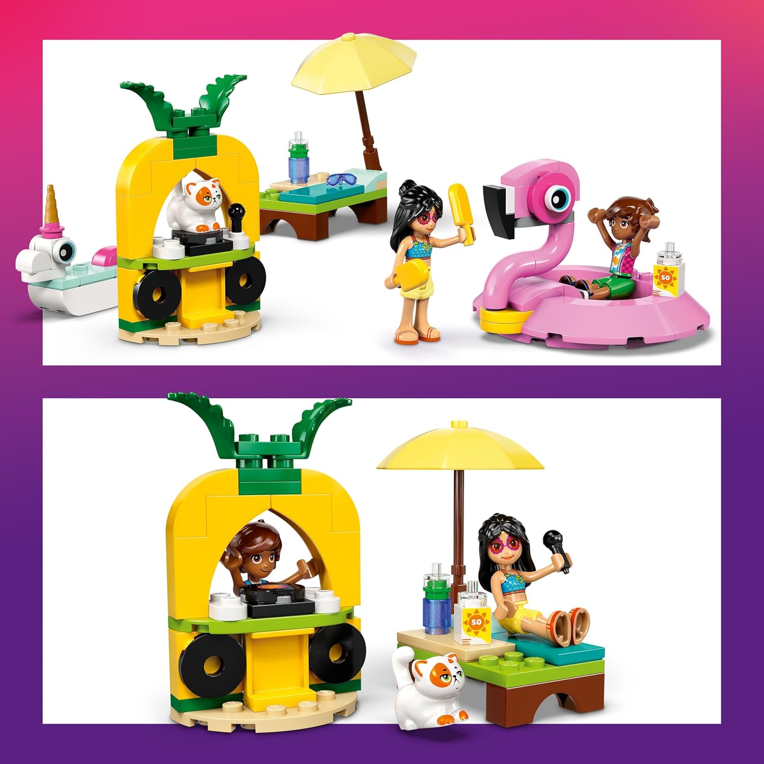 LEGO Friends Festa na Piscina com Unicórnio e Flamingo 42658