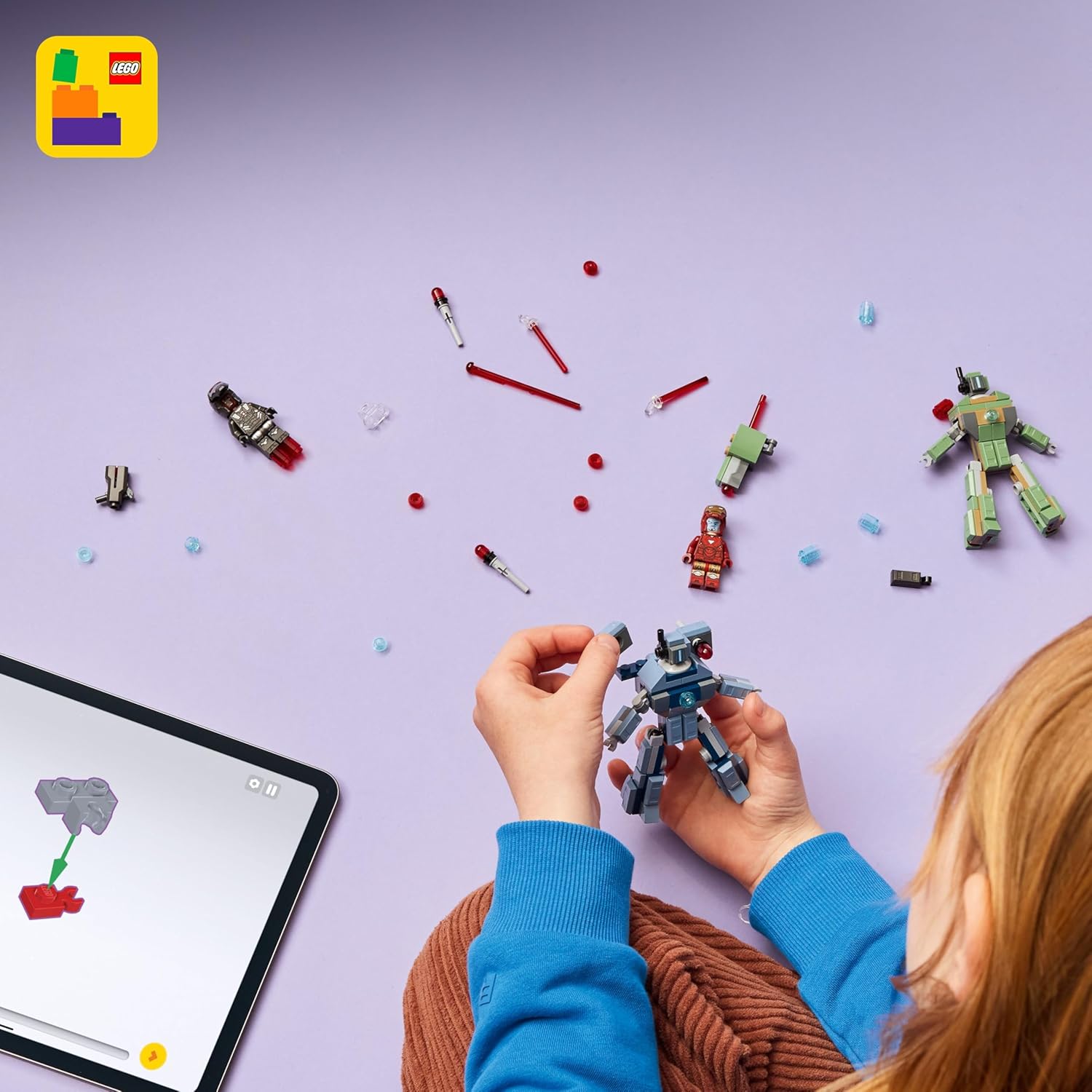 LEGO Super Heroes Marvel Homem de Ferro e Máquina de Guerra vs. Drones Hammer 76320