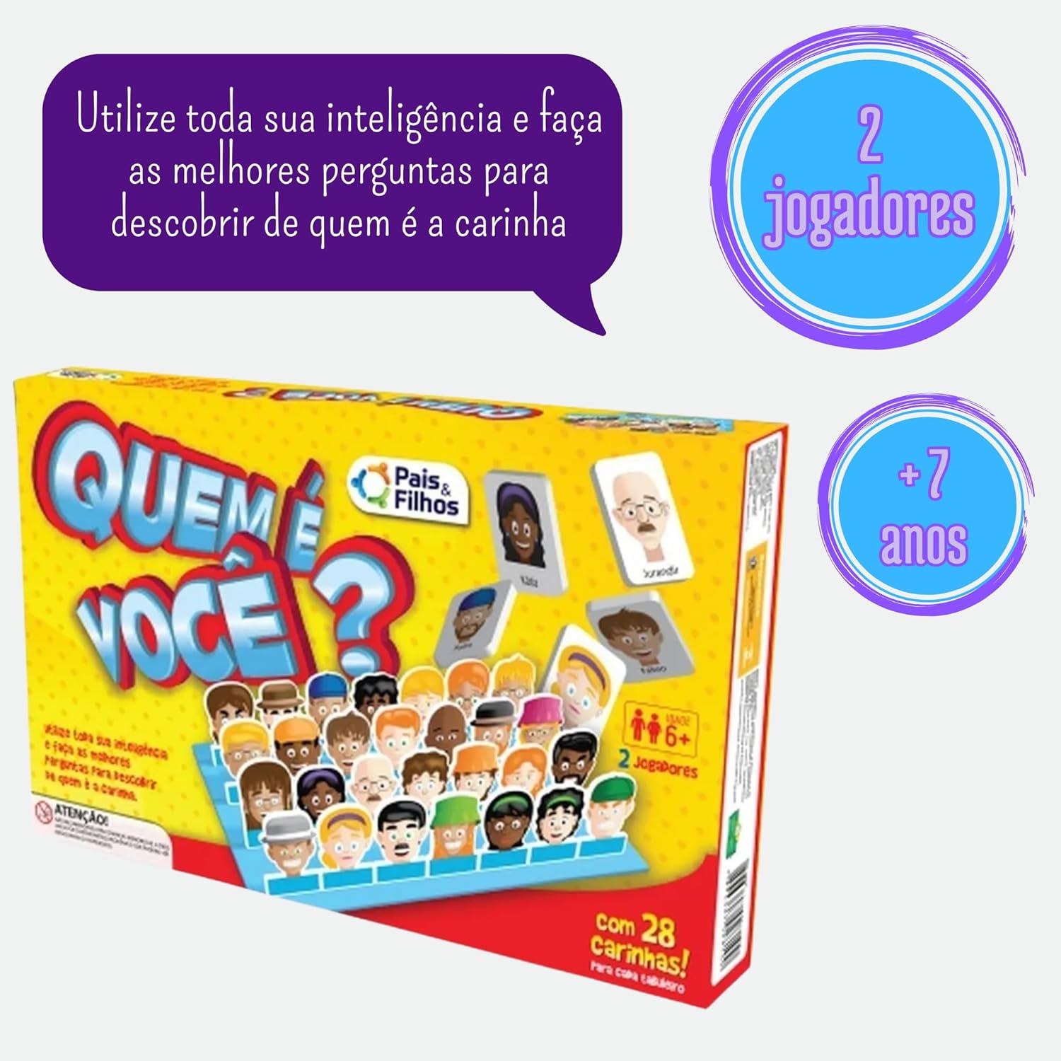 Kit de Jogos Educativos: Quem é Você? + Jogo da Memória - Diversão e Aprendizado em Família