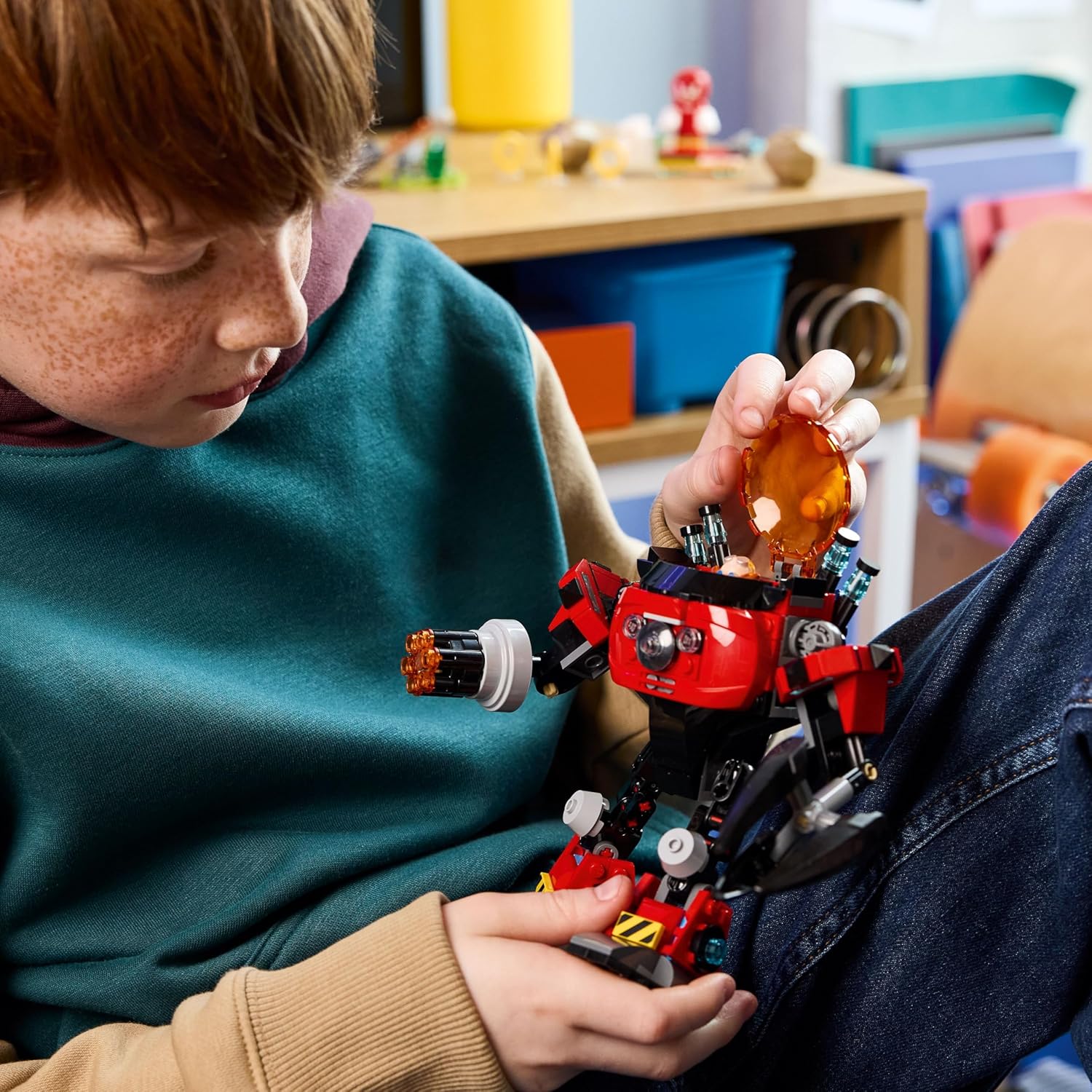 LEGO Sonic Knuckles vs. Robô Egg Crusher do Dr. Eggman 77005