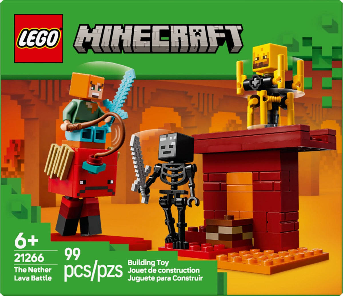 Lego® Minecraft® A Batalha De Lava No Nether 21266