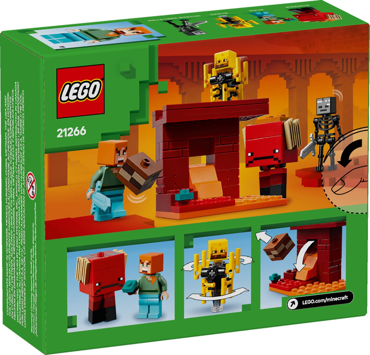 Lego® Minecraft® A Batalha De Lava No Nether 21266