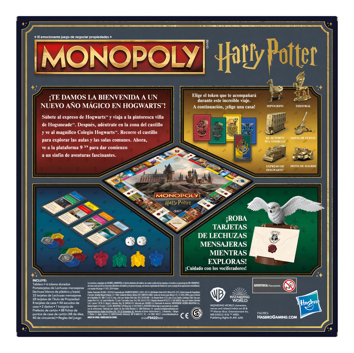 Jogo de tabuleiro Monopoly Harry Potter