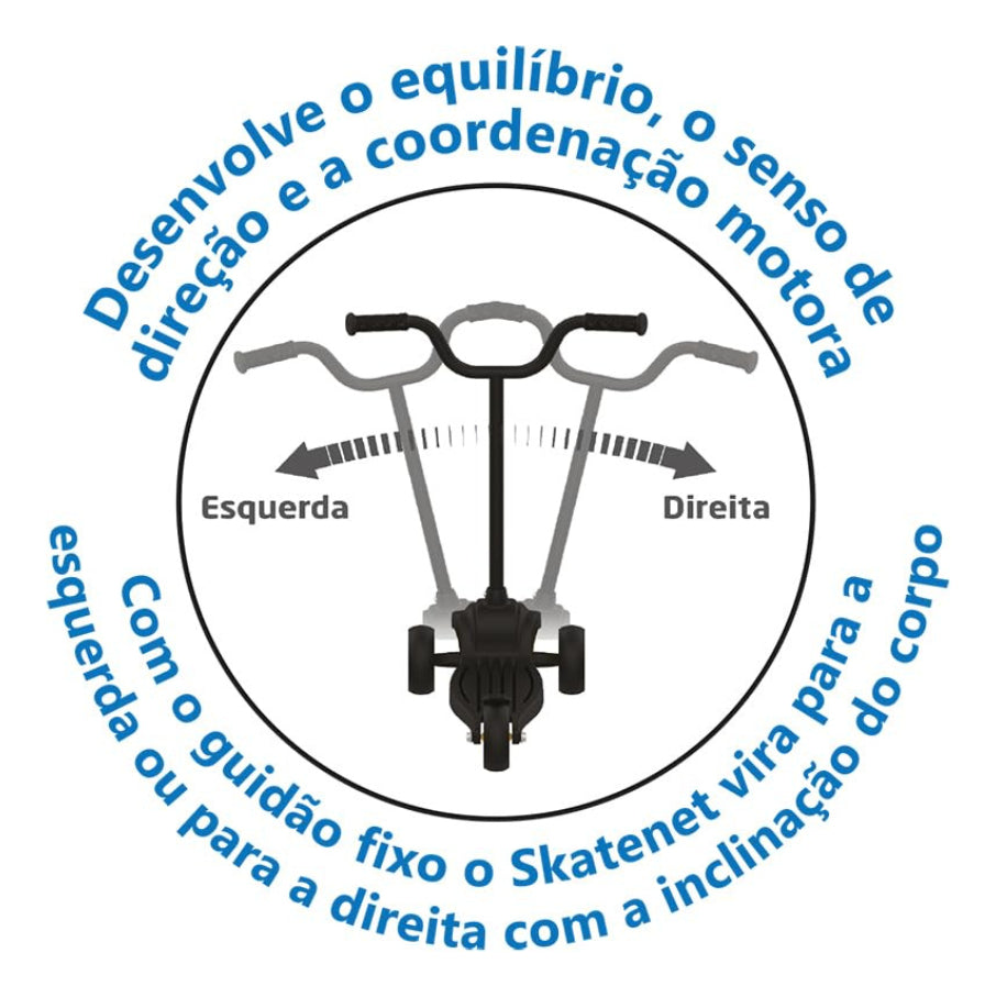 Patinete Skatenet Batman Preto Bandeirante