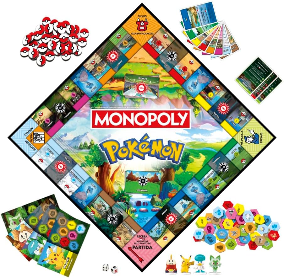 Monopoly Pokémon Edition Jogo de Tabuleiro