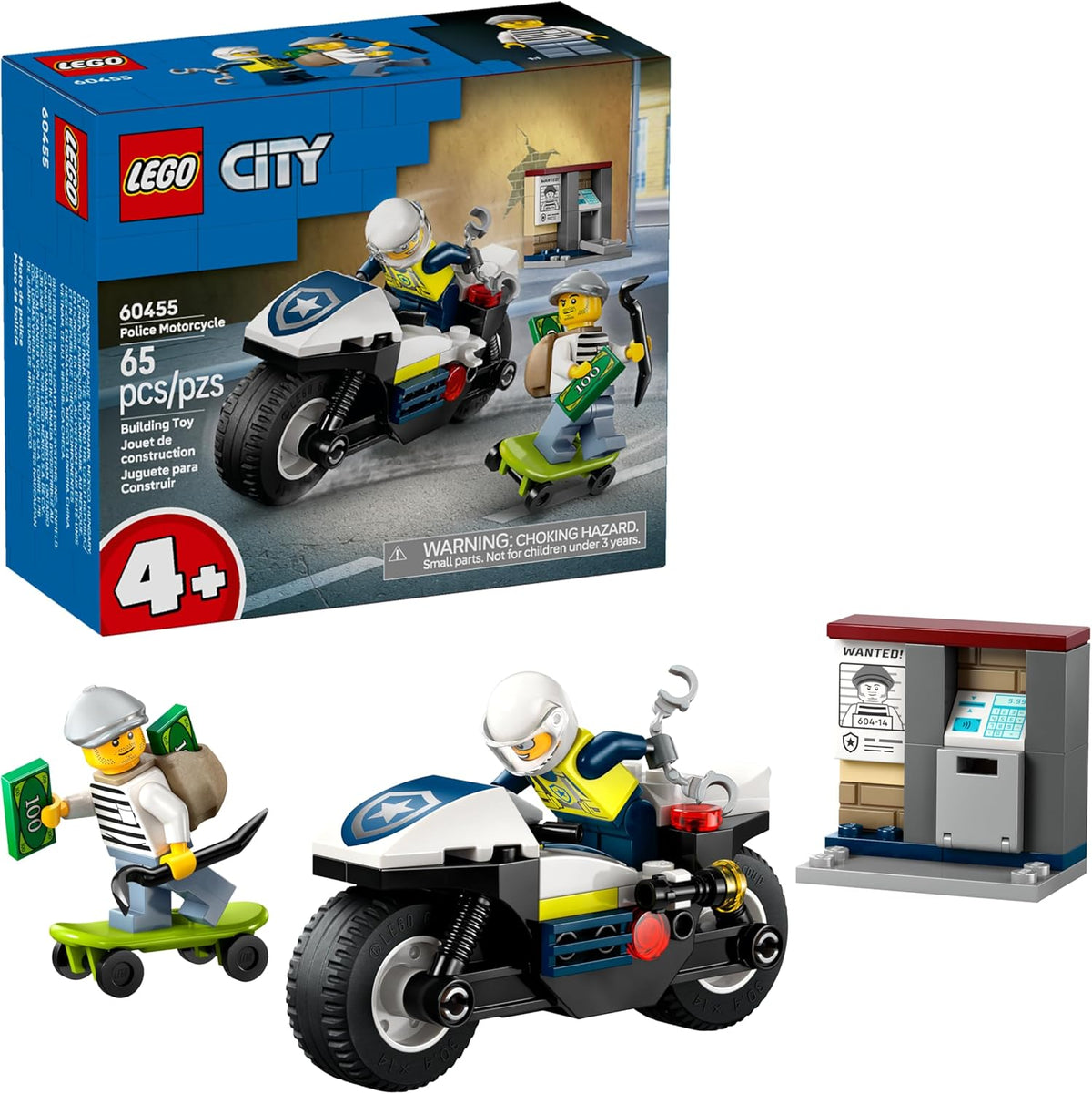 LEGO City Police Perseguição com Motocicleta da Polícia 60455