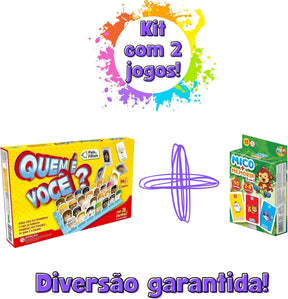 Kit de Jogos Educativos: Quem é Você? + Jogo da Memória - Diversão e Aprendizado em Família