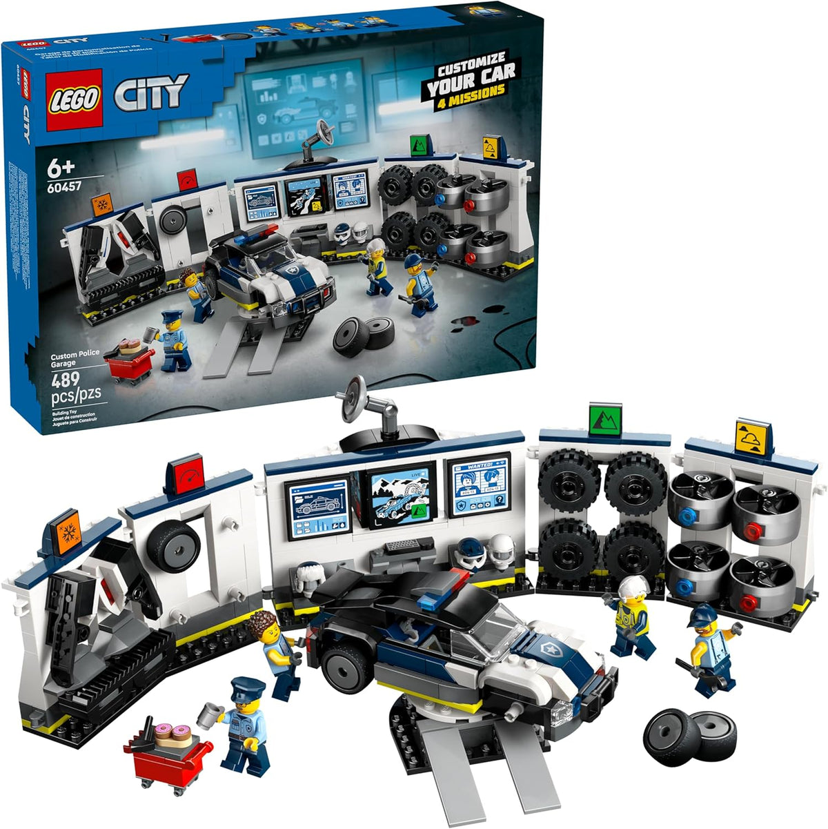 LEGO City Police Garagem Personalizada para Carros da Polícia 60457
